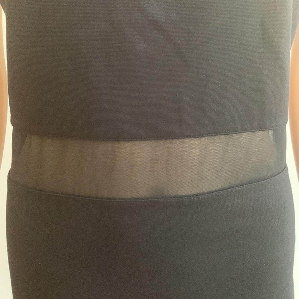 EXPRESS LIKE NEW Knit & Sheer Fabric Dress - Picture 4 of 11